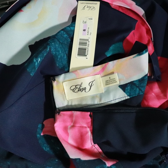 Eliza J hi-Lo floral taffeta ruffle skirt - Picture 6 of 8